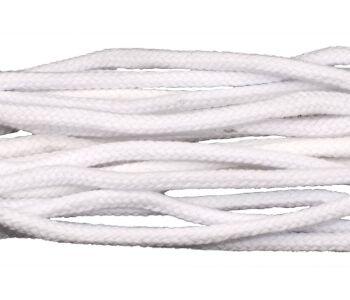 Tarrago Laces Havy Cord 5.5mm White - białe okrągłe sznurowadła do butów