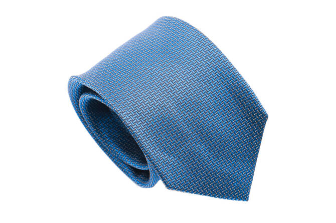 PATINE Tie 23 Bleu Petrol HAND FINISHED - Jedwabny krawat
