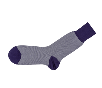 VICCEL / CELCHUK Socks Striped Purple / White - Purpurowe skarpety w białe paski
