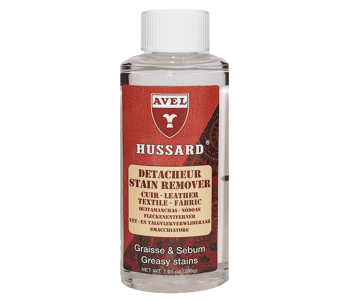AVEL LTHR Hussard Stain Remover Liquid 200ml - Silny odplamiacz do skór licowych, zamszu, nubuku i tkanin