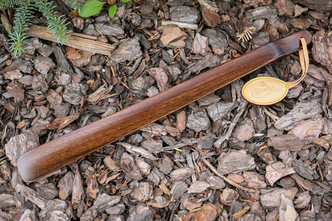 SAPHIR MDOR Shoe Horn Wood 41cm - Duża luksusowa łyżka z drewna palisandrowego