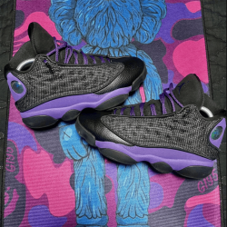 Odblaskowe fioletowe sznurowadła Lace lab.