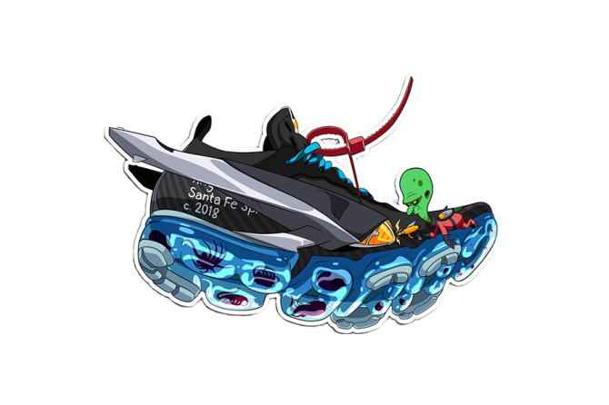 ANGELUS Sticker Vapor Max 1szt - Wlepka dla Customizera