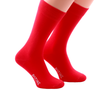 PATINE Socks PA0007 Red - Skarpety klasyczne