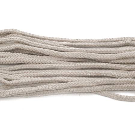 Tarrago Laces Cord 4.5mm Light Grey - jasno szare okrągłe sznurowadła do butów