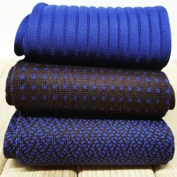 eleganckie podkolanówki męskie viccel knee socks herringbone brown royal blue