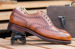 Jasno brązowe eleganckie stylowe buty klasyczne Yanko brogues chesnut cuero 14664