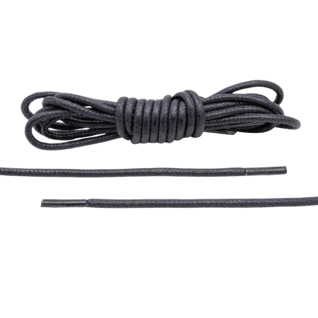 Granatowe okrągłe woskowane sznurowadła ekskluzywne. Sznurówki do customizacji sneakersów - Jordan, Nike, Bred 1, Adidas