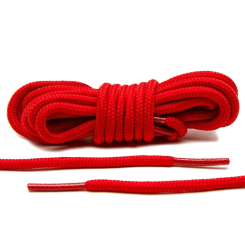LACE LAB XI Rope Laces 6mm Red - Czerwone okrągłe sznurowadła do butów