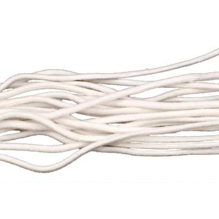 Tarrago Laces Fine Round 2.5mm White - białe okrągłe sznurowadła