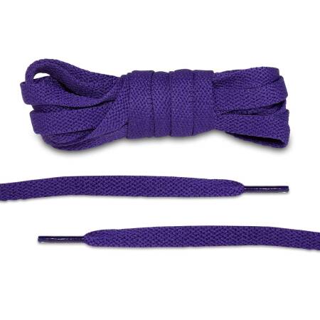 LACE LAB JORDAN 1 Laces 8mm Purple - Purpurowe płaskie sznurówki do butów