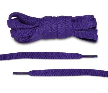 LACE LAB JORDAN 1 Laces 8mm Purple - Purpurowe płaskie sznurówki do butów