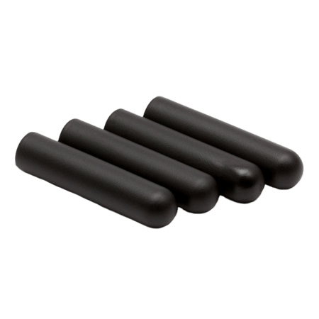 LACE LAB Bullet metal aglets flat black set - Czarne końcówki do sznurówek