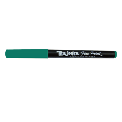 JACQUARD Tee Juice Fabric Art Marker Fine Point 0.08mm GREEN bez blistra / Zielony pisak do jeansu, tkanin, skór, drewna, gliny, papieru