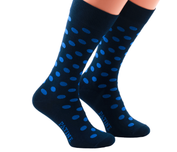 PATINE Socks PAKOC04 Navy Blue / Blue - Skarpety klasyczne