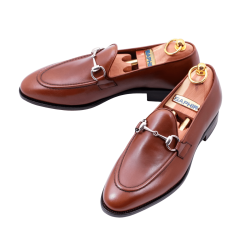 Komfortowe skórzane brązowe loafersy na skórzanej podeszwie TLB Mallorca Artista 284 vegano brown wykonane metodą goodyear welted