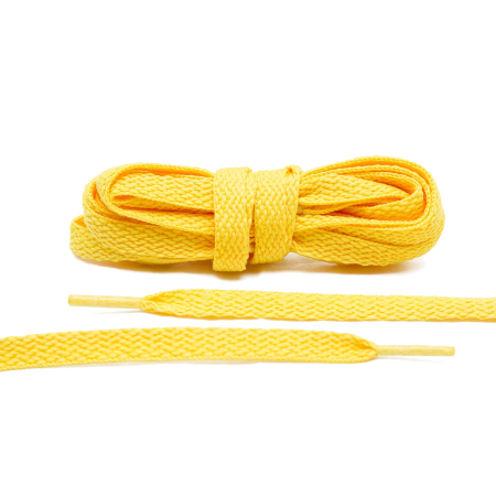 LACE LAB Flat Shoe Laces 8mm Maize - Kukurydziane płaskie sznurowadła do butów