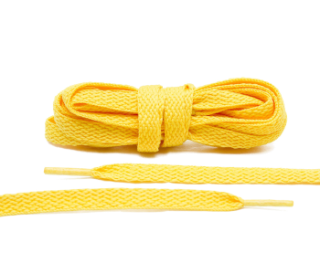 LACE LAB Flat Shoe Laces 8mm Maize - Kukurydziane płaskie sznurowadła do butów