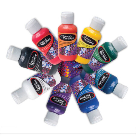 JACQUARD Marbling Color WHITE 2oz / Biała farba do marmurkowania tkanin, skór, drewna, papieru
