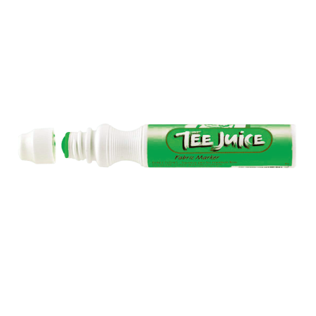 JACQUARD Tee Juice Fabric Art Marker Broad Point 12mm SPRING GREEN / Gruby wiosennie zielony pisak do jeansu, tkanin, skór, drewna, gliny, papieru