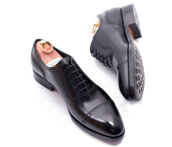 TLB MALLORCA Adelaides Brogue CHARLES 547S F Black - czarne brogsy męskie