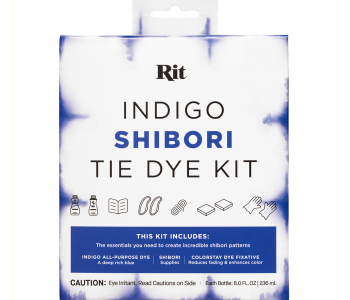 RIT INDIGO Shibori Tie Dye Kit 2x 8oz + Accessories - Zestaw do barwienia tkanin na kolor INDYGO