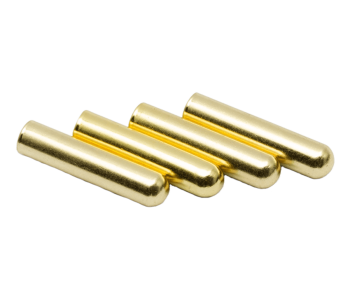 LACE LAB Bullet metal aglets gold set - Złote końcówki do sznurowadeł
