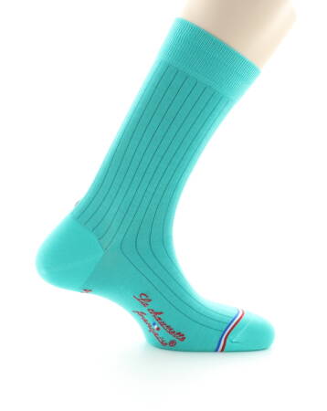 LCF Men Socks EIFFEL Turquoise - Luksusowe skarpety