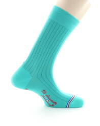 LCF Men Socks EIFFEL Turquoise - Luksusowe skarpety