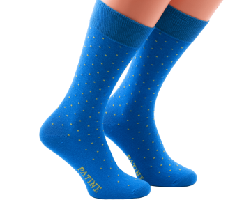 PATINE Socks PAKOA06 Blue / Yellow - Skarpety klasyczne