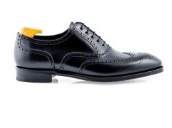 Brogues TLB 527 boxcalf negro. Eleganckie czarne buty męskie skórzane. Casualowe