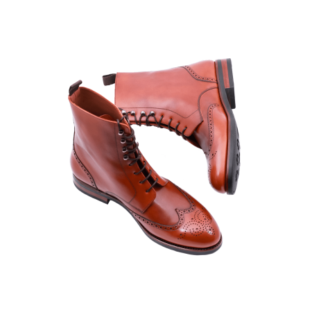 TLB MALLORCA Boots CAMERON 597IH F Light Brown - jasno brązowe trzewiki męskie