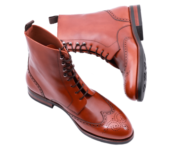 TLB MALLORCA Boots CAMERON 597IH F Light Brown - jasno brązowe trzewiki męskie