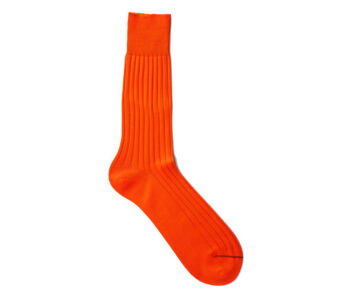 VICCEL / CELCHUK Socks Solid Orange Cotton - Pomarańczowe skarpetki