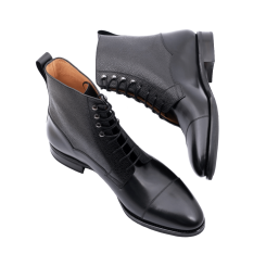TLB MALLORCA ARTISTA Boots 140HC F KAMIL Black & Scotch Grain Black - trzewiki męskie czarne
