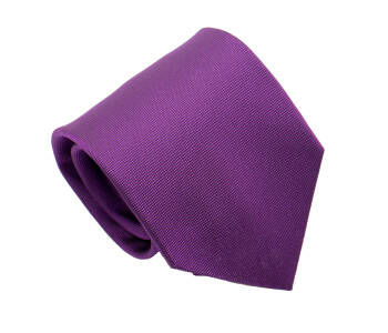 PATINE Tie Solid Silk Lavande HAND MADE - Lawendowy krawat z jedwabiu