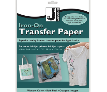 JACQUARD Transfer Paper Light Fabrics set / Zestaw 3 arkuszy papieru transferowego do jasnych ubrań