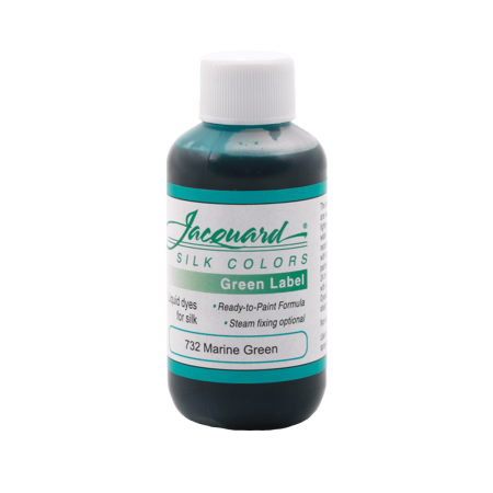 JACQUARD Green Label Silk Colors 2oz MARINE GREEN #732 / Błękitny barwnik do jedwabiu