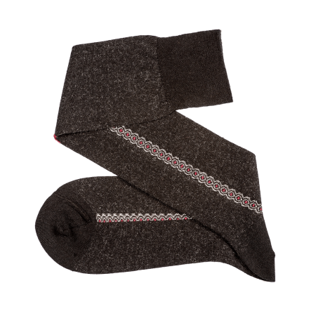 czarne eleganckie podkolanówki męskie wełniane viccel knee socks black merino wool