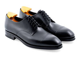 Czarne eleganckie stylowe czarne buty klasyczne TLB Mallorca 529s boxcalf negro typu derby