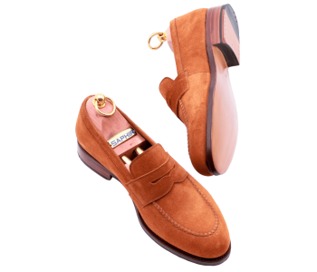 TLB MALLORCA Penny Loafers MARTIN 545 F Light Brown - jasno brązowe loafersy męskie