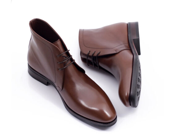 TLB MALLORCA Chukka Boots CHAPMAN 574S F Brown - brązowe trzewiki męskie