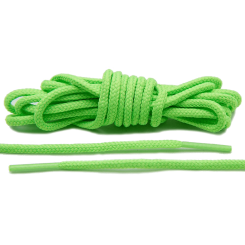LACE LAB Roshe Laces 3mm Neon Green - Zielone okrągłe sznurówki do butów
