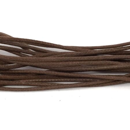 Tarrago Laces Thin Waxed 2mm Brown - brązowe okrągłe woskowane sznurowadła do butów