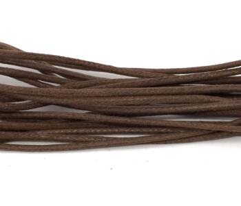 Tarrago Laces Thin Waxed 2mm Brown - brązowe okrągłe woskowane sznurowadła do butów