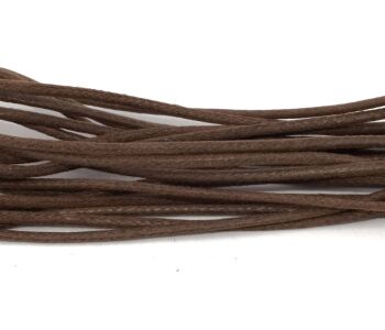 Tarrago Laces Thin Waxed 2mm Brown - brązowe okrągłe woskowane sznurowadła do butów