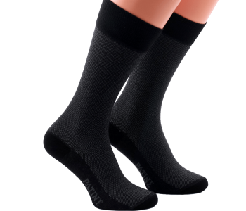 PATINE Socks PAME03 Black / Grey - Skarpety klasyczne