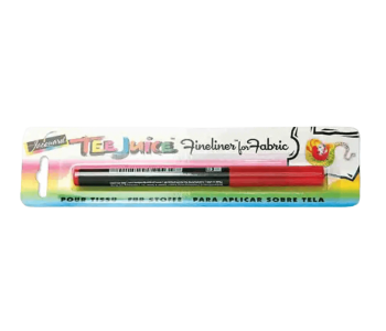 JACQUARD Tee Juice Fabric Art Marker Fine Point 0.08mm RED / Czerwony pisak do jeansu, tkanin, skór, drewna, gliny, papieru