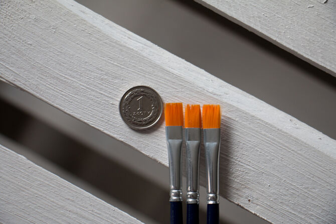 ELCO Brush Flat Golden Nylon 08 - Pędzelek do farb i barwników