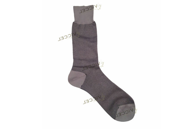 VICCEL / CELCHUK Socks Vertical Striped Gray / Black - Szare skarpety z czarnymi akcentami